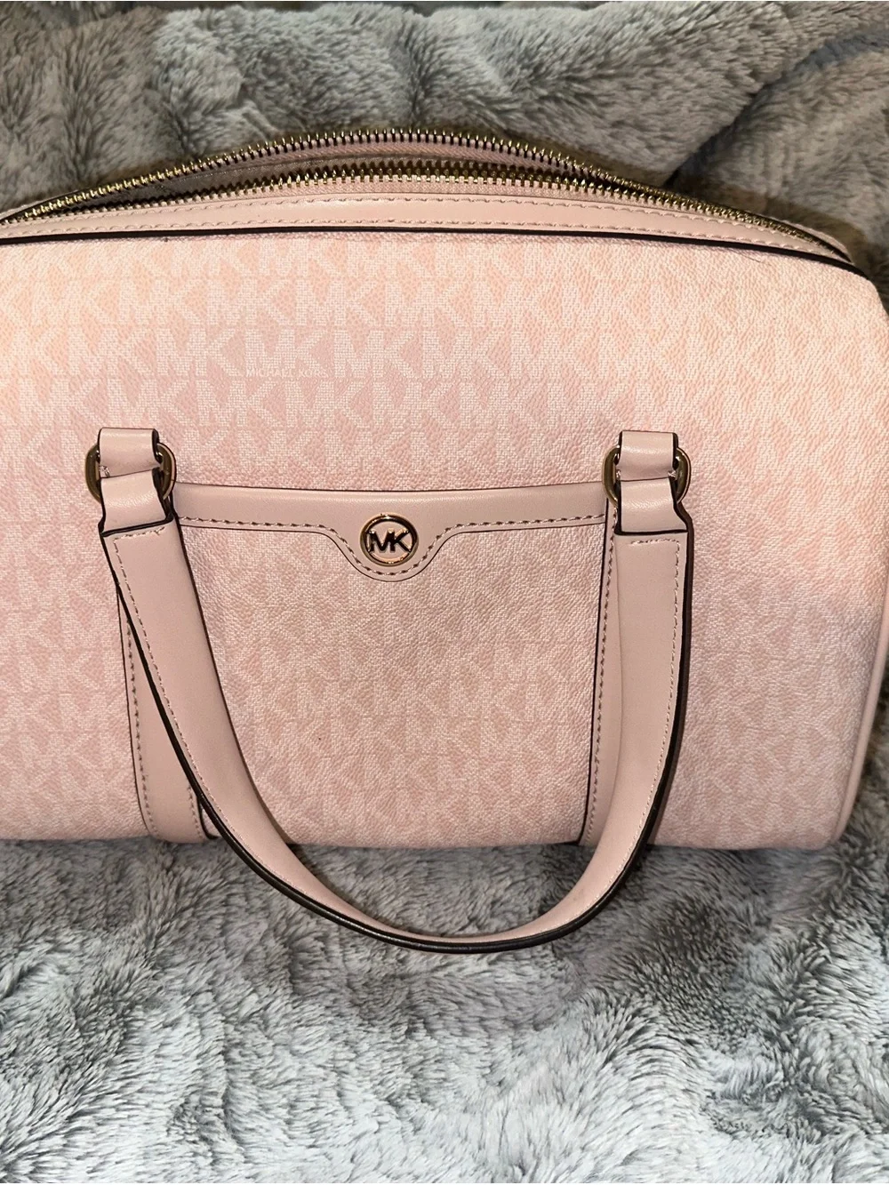 Michael Kors Pale Pink Signature Satchel